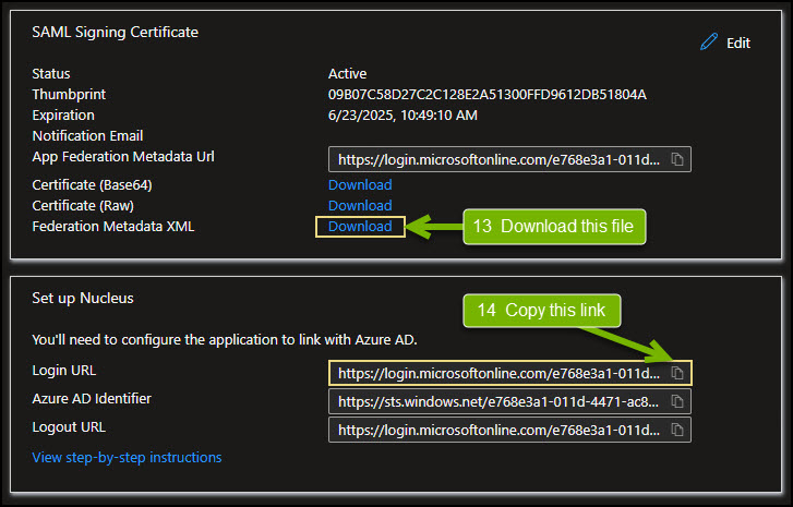 Azure SAML Artifacts