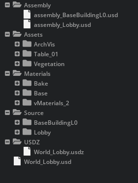 Lobby project folder structure