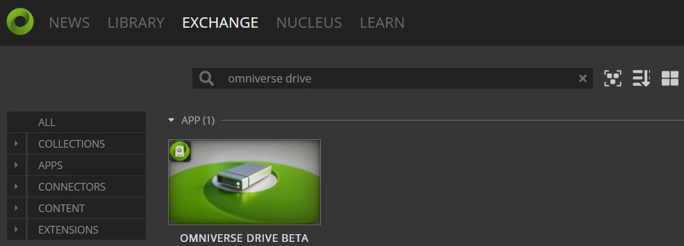 OmniDrive on the Omniverse Launcher