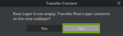 No to transfer content